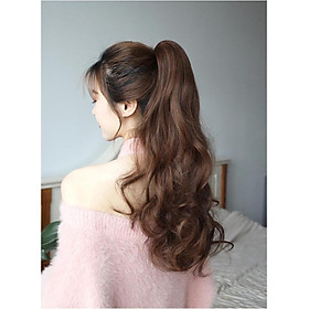 Hình ảnh Tóc giả ngoặm xoăn kiểu Hàn Quốc siêu xinh chất tóc tơ Hàn cao cấp loại 1, chịu nhiệt tốt có thể bấm uốn, duỗi, gội. giống tóc thật 100%. Cam kết y hình