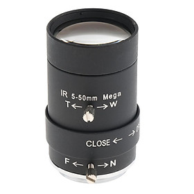 1/3 "5 50mm F1.6 CS Mount Manual IRIS Focus Varifocal  Camera Lens