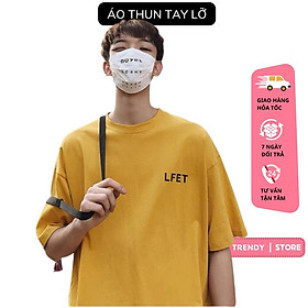 Áo Thun tay lỡ LFET Unisex Trẻ Trung Tay Lỡ Form Rộng phong cách hàn quốc - Babi Trendy ATIN97