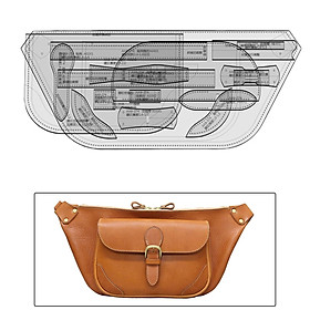 Chest Bag Acrylic Template Leather Sewing Tool Shoulder Bag Make Durable Templates for Knitting DIY Craft Crafting Quilters Leather Craft