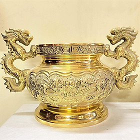 Mua Bát Nhang Bầu Tay Rồng Bằng Đồng cao 22cm