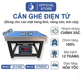 Mua Cân Ghế Điện Tử XK3108A - Mặt Bàn Cân 500x600MM - Đầu Chống Nước