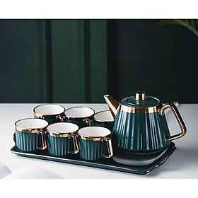 Mua Bộ ấm chén trà sứ cao cấp  sang trọng cho phòng khách