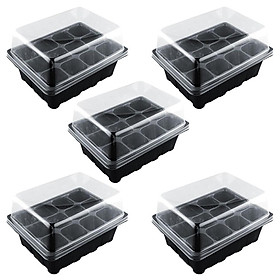 Mua Khay chuyên dùng ươm hạt giống  cây giống 12 lỗ có nắp đậy giữ ẩm và lỗ thoát nước tiện dụng