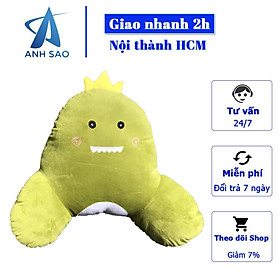 Gối tựa lưng nhồi bông hoạt hình A kích thước 40x45cm dùng trong văn phòng, deocr nhà cửa