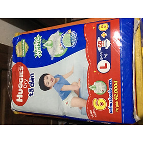 Tặng Thêm 6 Miếng- Tã dán Huggies L68 Tràm Trà Tự Nhiên Ngừa Hăm