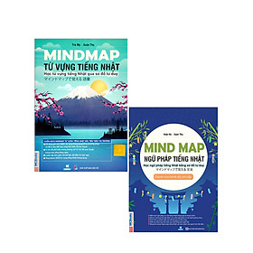 Combo Mindmap Từ Vựng + Ngữ Pháp Tiếng Nhật - Học Tiếng Nhật Qua Sơ Đồ Tư Duy (Bộ 2 Cuốn) - MC