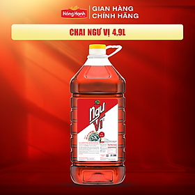 Nước mắm truyền thống Phú Quốc Hồng Hạnh Ngư Vị dung tích 4,9 lít - Kho nấu tiết kiệm