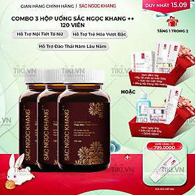 COMBO 3 hộp thực phẩm chức năng Viên uống Sắc Ngọc Khang++ (120 viên)
