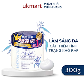 Kem Dưỡng Hatomugi Chiết Xuất Ý Dĩ Làm Sáng Da 300g Moisturizing Conditioning The Milky Cream