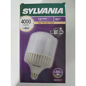 BÓNG ĐÈN LED BULB TRỤ SYLVANIA ĐẾ NHÔM NGUYÊN KHỐI E27 40W - [HÀNG CHÍNH HÃNG] - TIẾT KIỆM ĐIỆN NĂNG