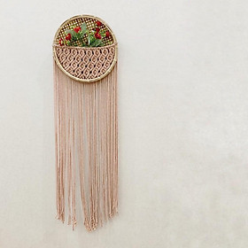 Giỏ trang trí treo tường - Giỏ trang trí đan tay thủ công chất liệu Macrame - Đủ màu