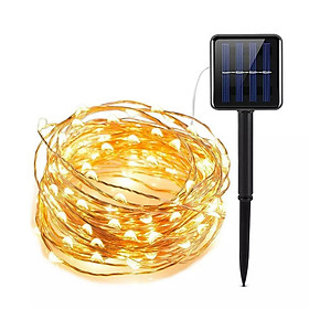 Mua Chuỗi dây đèn trang trí đom đóm ngoài trời năng lượng mặt trời 10M