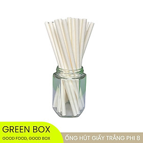 Set 100 ống hút giấy phi 8