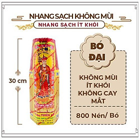 Mua Nhang Sạch Đặc Biệt Không Mùi Không Cay Mắt Thiên Lộc An Toàn Cho Trẻ Em - 3 Tấc Bó Đại 800 Nén