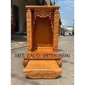 Mua Bàn thờ thần tài ông địa 48 X 68cm  bàn thờ gỗ gõ   bàn thờ cao cấp hàng vip