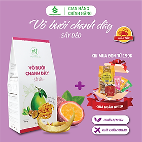 Vỏ Bưởi Chanh Dây Sấy Dẻo Nonglamfood hộp 100g | Healthy Snack | Ăn vặt văn phòng| Trái cây sấy dẻo dinh dưỡng ăn liền | Ăn vặt giảm cân, giữ dáng, đẹp da