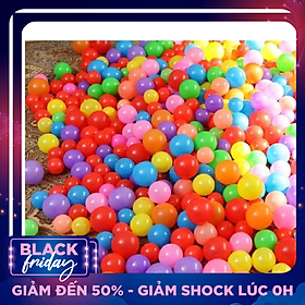 Túi 100 Quả Bóng Nhựa Cho Bé Vui Chơi