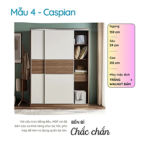 Mua Tủ quần áo cửa lùa thương hiệu SMLIFE (nhiều mẫu  có thể đổi size và màu sắc)