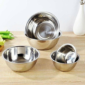 Mua Bộ thau rổ inox 304 set 5 món  Chậu rổ nhà bếp-Onlycook (inox mờ)