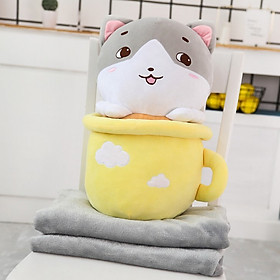 GỐI MỀN MÈO TEACUP CHĂN GẤP GỌN PA9248