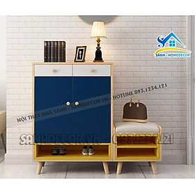 Mua Tủ giầy thông minh tiện lợi 70x35x105 cm  tủ giày 2 cánh STG13 hiện đại KHÔNG KÈM ĐÔN