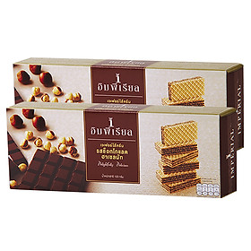Combo 2 Hộp Bánh Xốp Nhân Kem Sôcôla Imperial (100G x 2 hộp)