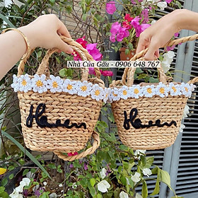 Túi cói hoa cúc đeo chéo, cầm tay đều đẹp xuất sắc luôn nè