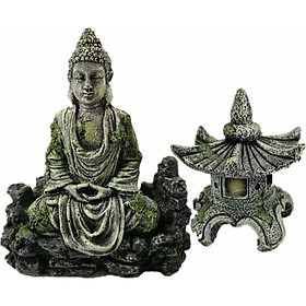Hình ảnh Phật tượng cho hồ cá, bể cá trang trí trang trí bể cá với ngọn hải đăng cổ đại