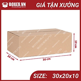 Mua 30x20x10 Combo 50 hộp Carton đóng gói hàng giá tại xưởng