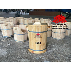 Mua thùng gỗ đựng gạo 10kg  thùng đựng gạo bằng gỗ phong thuỷ