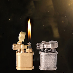 Mua Vỏ Hột Quẹt Bật Lửa Thủ Công TC1703 Kiểu Dáng Nhỏ Gọn Bằng Đồng Cực Chất - Màu Vàng