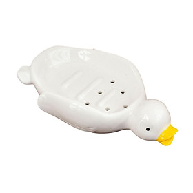 Duck Soap Tray Soap Dish Container Storage Rack Ornament for Office Bathroom