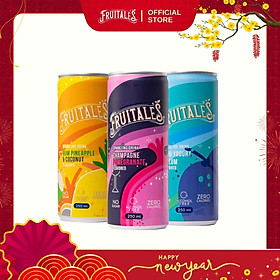 [Date T7.2026] [Fruitales] Combo 3 lon Mocktail 3 vị mới: không đường, không cồn, không calo - Rum Dừa & Dứa, Champagne lựu đỏ, Soju Mận & Yogurt
