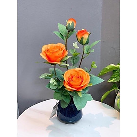 Mua Bình hoa lụa cao cấp cắm sẵn