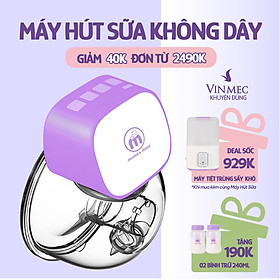 Máy Hút Sữa Không Dây Mama's Choice, Vắt Sữa Rảnh Tay Mọi Lúc Mọi Nơi, Pin Sạc Tiện Lợi, BH 1 Đổi 1 Mới 12 Tháng - 1 Máy