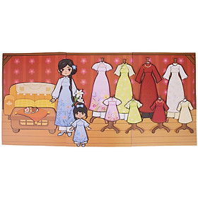 Bộ Thủ công Búp bê giấy Cadiy Tiệm Áo dài Sáng tạo cho Bé 