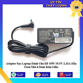 Sạc Laptop dùng cho HP 45W 19.5V 2.31A Đầu Tròn Nhỏ 4.5mm Kim Giữa - Hàng Nhập Khẩu New Seal