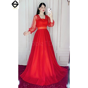 Đầm maxi dự tiệc mặc cưới lưới nhũ TRIPBLE T DRESS - size M/L  MS170V