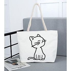 Túi vải thời trang hình mèo độc đáo TU10