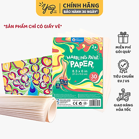 Giấy Vẽ Tranh Thủy Ấn 6 - 12 Màu Cho Bé 3 tuổi - Tookyland