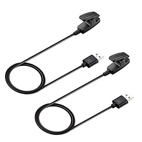 2PCS 1m USB Powered Charging Clip Charger Cable Dock for Garmin forerunner 230 235 630 735XT Approach S20 Sport Smart Watch