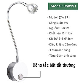 Mua Đèn gắn tường đầu giường  Đèn đọc sách Led 3W  Loại ánh sáng chiếu rọi