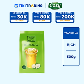 Trà Tam Mã Hương Lài Cozy Chiết Xuất Lá Trà Tươi, Hỗ Trợ Giải Nhiệt, Thanh Lọc 500G