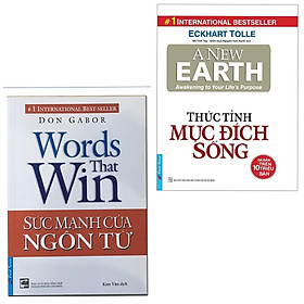 Hình ảnh Combo Kĩ Năng Sống Cho Mọi Người :Thức Tỉnh Mục Đích Sống +  Sức Mạnh Của Ngôn Từ / Kĩ Năng Sống Hữu Ích  Thức Tỉnh Con Người Bạn ( Tặng kèm Bookmark  Happy Life)