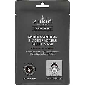 Sukin Oil Balancing Shine Control Sheet Mask Sachet