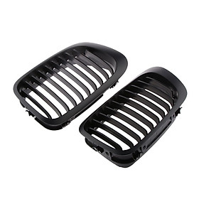 Gloss Black Front Grill For BMW 3 Series E46 Couple 2-Door 99-02