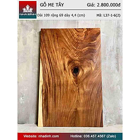 Mua Mặt Bàn Gỗ Me Tây Nguyên Khối Dài 109 Rộng 69 Dày 4.4 (cm)