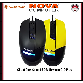 Mua Chuột Quang Có Dây Newmen G10 Plus Vàng Đen Cá mập Chuyên Game - Hàng Chính Hãng