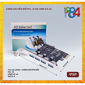 Card chuyển đổi PCI-E sang 4 cổng USB 3.0